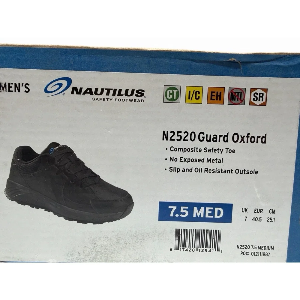 Nautilus N2520 - Men's‎ - Guard EH Composite Toe - Black Size 7.5